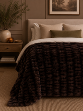 Load image into Gallery viewer, Black Coffee Enzo Milan Minky Blanket PREORDER