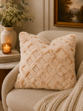 Load image into Gallery viewer, Fawn Frosted Emma | Luxury Minky Throw Cover