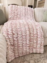 Load image into Gallery viewer, Woodrose Cheetah Milan Minky Blanket