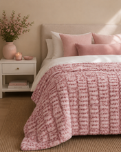 Load image into Gallery viewer, Woodrose Cheetah Milan Minky Blanket PREORDER