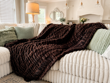 Load image into Gallery viewer, Black Coffee Enzo Milan Minky Blanket