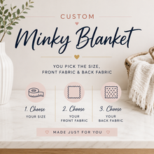 Load image into Gallery viewer, Custom Minky Blanket