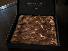 Load image into Gallery viewer, Espresso Cora | Luxury Minky Throw Cover