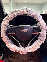 Load image into Gallery viewer, Black Silver Deer Cora Whispy | Luxury Minky Steering Wheel Cover