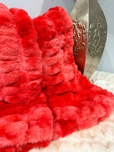 Load image into Gallery viewer, Red Dreamy Bunny | Luxury Minky Baby Blanket