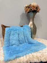 Load image into Gallery viewer, Pastel Blue Mega Whispy| Luxury Minky Baby Blanket