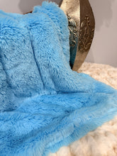 Load image into Gallery viewer, Pastel Blue Mega Whispy| Luxury Minky Baby Blanket