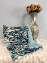 Load image into Gallery viewer, Rain Seamoss Tiger Stripe Whispy x Rain Whispy | Luxury Minky Baby Blanket