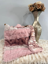 Load image into Gallery viewer, Dewberry Strip | Luxury Minky Strip Baby Blanket