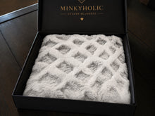Load image into Gallery viewer, Silver Frosted Emma | Luxury Minky Throw Cover