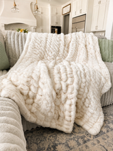 Load image into Gallery viewer, Vanilla Cream Enzo Milan Minky Blanket
