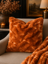 Load image into Gallery viewer, Nutmeg Cora | Luxury Minky Throw Cover
