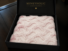Load image into Gallery viewer, Dewberry Frosted Cora | Luxury Minky Throw Cover
