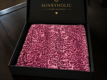 Load image into Gallery viewer, Rosewater Wine Baby Leo Whispy | Luxury Minky Throw Cover

