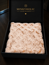 Load image into Gallery viewer, Fawn Frosted Emma | Luxury Minky Throw Cover
