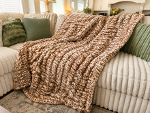 Load image into Gallery viewer, Woodland Cheetah Milan Minky Blanket
