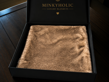 Load image into Gallery viewer, Coffee Cake Glazed Encore | Luxury Minky Throw Cover
