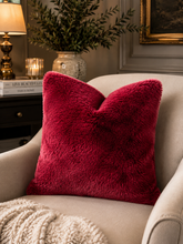 Load image into Gallery viewer, Merlot Mega Whispy| Luxury Minky Throw Cover
