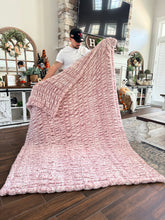 Load image into Gallery viewer, Woodrose Cheetah Milan Minky Blanket
