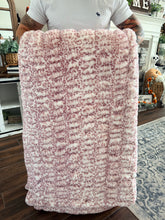 Load image into Gallery viewer, Woodrose Cheetah Milan Minky Blanket
