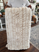 Load image into Gallery viewer, Vanilla Cream Enzo Milan Minky Blanket
