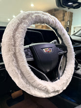 Load image into Gallery viewer, White Sage Whispy | Luxury Minky Steering Wheel Cover
