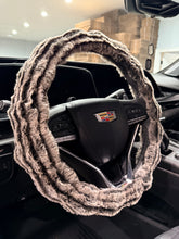 Load image into Gallery viewer, Chocolate Almond Frosted Oceana | Luxury Minky Steering Wheel Cover
