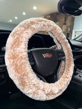 Load image into Gallery viewer, Fawn Frosted Hudson| Luxury Minky Steering Wheel Cover
