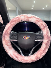 Load image into Gallery viewer, Rosewater Dewberry Tiger Stripe Whispy| Luxury Minky Steering Wheel Cover
