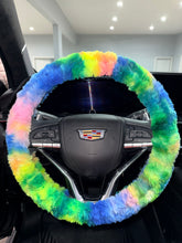 Load image into Gallery viewer, Brights Tye Dye Modo | Luxury Minky Steering Wheel Cover
