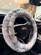 Load image into Gallery viewer, Mist Tonal Hudson | Luxury Minky Steering Wheel Cover
