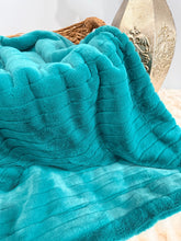Load image into Gallery viewer, Deep Teal Joey | Luxury Minky Baby Blanket
