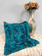Load image into Gallery viewer, Deep Teal Two Tone Dove Whispy | Luxury Minky Baby Blanket

