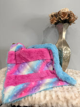 Load image into Gallery viewer, Starry Night Strip | Luxury Minky Strip Baby Blanket
