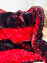 Load image into Gallery viewer, Red Paws Strip | Luxury Minky Strip Baby Blanket
