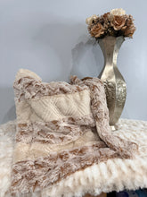 Load image into Gallery viewer, Fawn Emma x Quinn Strip | Luxury Minky Strip Baby Blanket

