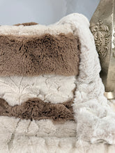 Load image into Gallery viewer, Fossil Mega Damask Strip | Luxury Minky Strip Baby Blanket
