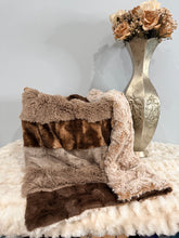 Load image into Gallery viewer, Rocky Road x Mega Strip | Luxury Minky Strip Baby Blanket
