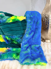 Load image into Gallery viewer, Deep Teal Joey Strip | Luxury Minky Strip Baby Blanket
