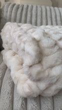 Load and play video in Gallery viewer, Vanilla Cream Enzo Milan Minky Blanket
