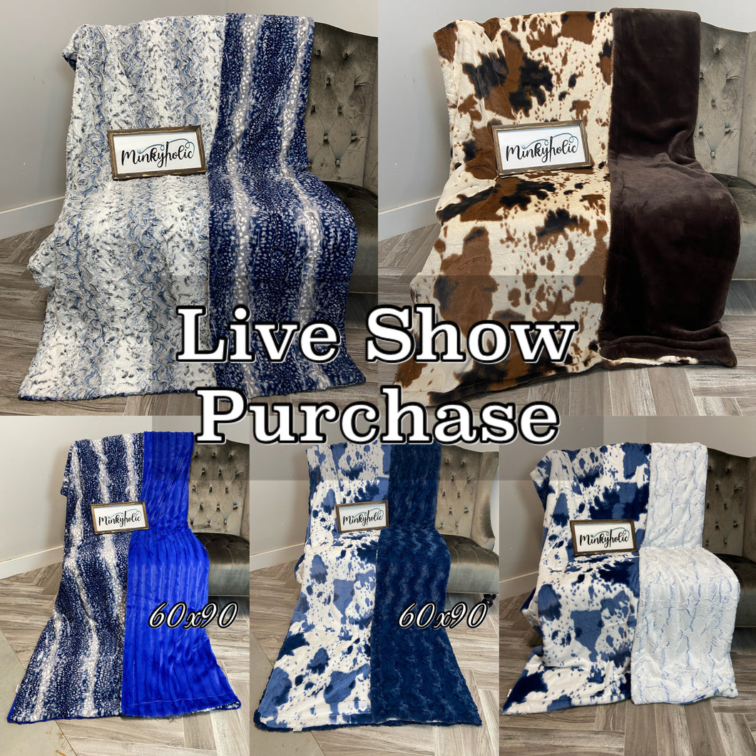 LIVE SHOW Purchase (Sezzle Available)